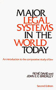Cover of Major Legal Systems in the World Today: An Introduction to the Comparative Study of Law