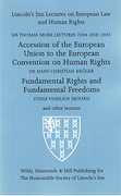 Cover of Sir Thomas More Lectures 2004 and 2005: Accession of the EU to the ECHR &#38; Fundamental Rights and Fundamental Freedoms