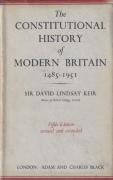 Cover of The Constitutional History of Modern Britain 1485 - 1951 5th ed