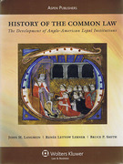 Cover of History of The Common Law: The Development of Anglo-American Legal Institutions