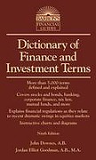 Cover of Barron's Dictionary of Finance and Investment Terms