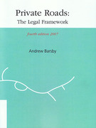 Cover of Private Roads: The Legal Framework