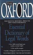 Cover of The Oxford Essential Dictionary of Legal Words