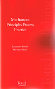 Cover of Mediation: Principles Process Practice
