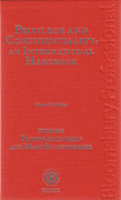 Cover of Privilege and Confidentiality: An International Handbook