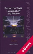 Cover of Button on Taxis: Licensing Law and Practice (eBook)