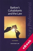Cover of Barlow's Cohabitants and the Law (eBook)