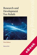 Cover of Research and Development Tax Reliefs (eBook)