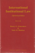 Cover of International Institutional Law
