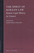Cover of The Spirit of Korean Law: Korean Legal History in Context