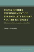 Cover of Cross-Border Infringement of Personality Rights via the Internet: A Resolution of the Institute of International Law