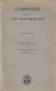 Cover of Companies: Law and Practice 3rd ed