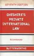 Cover of Cheshire's Private International Law 7th ed