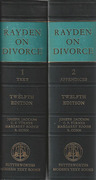 Cover of Rayden's Law and Practice in Divorce and Family Matters in All Courts 12th ed