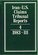 Cover of Iran-U.S. Claims Tribunal Reports: Volume 4