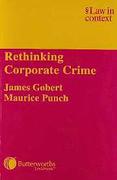 Cover of Rethinking Corporate Crime