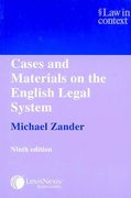 Cover of Law in Context: Cases and Materials on the English Legal System