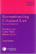 Cover of Law in Context: Reconstructing Criminal Law - Text and Materials