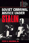 Cover of Soviet Criminal Justice Under Stalin