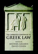 Cover of The Cambridge Companion to Ancient Greek Law