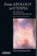 Cover of From Apology to Utopia: The Structure of International Legal Argument
