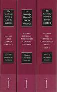 Cover of The Cambridge History of Law in America: Volumes 1-3