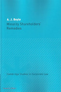 Cover of Minority Shareholders' Remedies