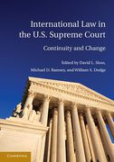 Cover of International Law in the U.S. Supreme Court: Continuity and Change