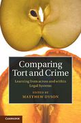 Cover of Comparing Tort and Crime : Learning from Across and Within Legal Systems