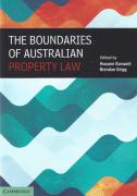 Cover of The Boundaries of Australian Property Law