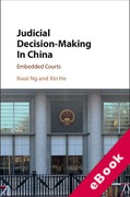 Cover of Judicial Decision-Making in China: Embedded Courts (eBook)