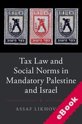 Cover of Tax Law and Social Norms in Mandatory Palestine and Israel (eBook)