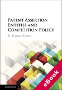 Cover of Patent Assertion Entities and Competition Policy (eBook)