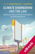 Cover of Climate Engineering and the Law: Regulation and Liability for Solar Radiation Management and Carbon Dioxide Removal (eBook)