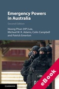 Cover of Emergency Powers in Australia (eBook)