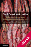 Cover of North American Genocides: Indigenous Nations, Settler Colonialism, and International Law (eBook)