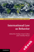 Cover of International Law as Behavior (eBook)