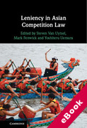Cover of Leniency in Asian Competition Law (eBook)