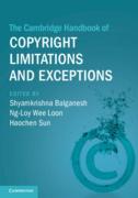 Cover of The Cambridge Handbook of Copyright Limitations and Exceptions