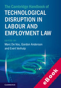 Cover of The Cambridge Handbook of Technological Disruption in Labour and Employment Law (eBook)