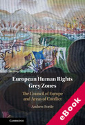 Cover of European Human Rights Grey Zones: The Council of Europe and Areas of Conflict (eBook)