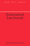 Cover of Ecclesiastical Law Journal: Print + Online