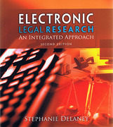 Cover of Electronic Legal Research: An Integrated Approach