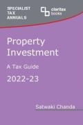 Cover of Property Investment: A Tax Guide 2022-23
