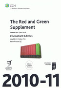 Cover of CCH The Red and Green Supplement 2010 - 11: Finance Act (No 3) 2010