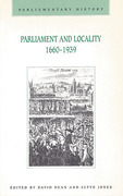 Cover of Parliament and Locality 1660-1939