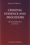 Cover of Criminal Evidence and Procedure: An Introduction