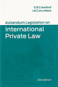 Cover of Avizandum Legislation on International Private Law
