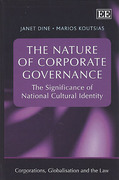 Cover of The Nature of Corporate Governance: The Significance of National Cultural Identity