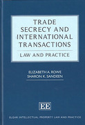 Cover of Trade Secrecy and International Transactions